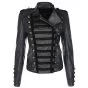 Princess Gothic Leather Jacket charcoal