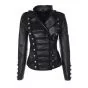 Princess Gothic Leather Jacket black front