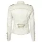 Princess Gothic Leather Jacket White back view