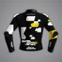 Raul Fernandez Black Leather Riding Jacket Aprilia WT 2022 back view