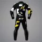 Raul Fernandez Black Motorcycle Suit Aprilia Winter Test 2022 back view