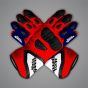 Red Biker Gloves