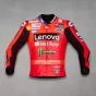 Red Leather Moto Jacket