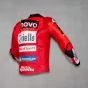 Red Leather Moto Jacket Marc Marquez Ducati MotoGP 2025 right side view
