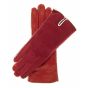 Suede Red Leather Gloves