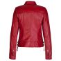 chaqueta roja mujer Vista Trasera
