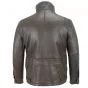 Mens Leather Jacket Shearling Collar