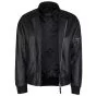 Black Leather Bomber Jacket
