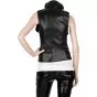 Black Leather Vest Womens