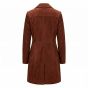 The Mummy Inspired Women’s Brown Leather Coat back view