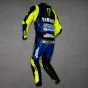 Monster Energy Leather Suit Valentino Rossi Yamaha Motogp 2020 Left Back View