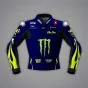 Valentino Rossi Yamaha Motorbike Jacket Blue MotoGP 2024 front view