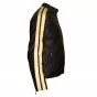Leather Jacket With Stripes on Sleeves