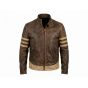Wolverine Logan Brown Leather Jacket front view