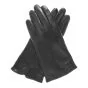 Leather gloves lady with wool