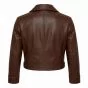 X-Men Rogue Brown Leather Jacket back view