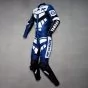 Blue Motorcycle Suit Yamaha R left view