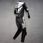Yamaha R Racing Leather Suit Gun Metal right back view