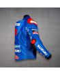 blue suzuki motorcycle jacket