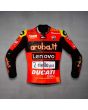 Alvaro Bautista Ducati Red Leather Jacket WSBK 2023 front view