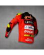 Alvaro Bautista Ducati Red Leather Jacket WSBK 2023 left side view