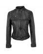 Kurze Braune Lederjacke Damen