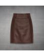 falda de cuero mujer