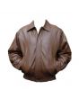 classic leather bomber jacket