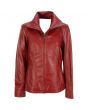 red fashion leather jacket