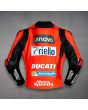 Giacca Moto Ducati Pelle Jack Miller MotoGP 2021 Vista posteriore