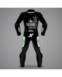Jonathan Rea Leather Suit Motorcycle Kawasaki Jerez Test 2022 back view