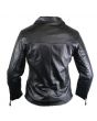 Ladies Front Braided Leather Jacket