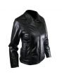 Ladies Front Braided Leather Jacket