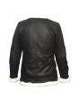 Leather Jackets With Fur Back View