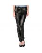 Calças de Couro Pretas Femininas