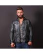 Men Casual Fashion Leather Frost Jacket