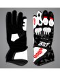 Black and White Motorcycle Gloves