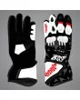 Black and White Motorcycle Gloves