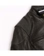 Retro Cafe Racer Leather Jacket shoulder