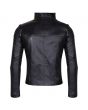 mens slim leather jacket    2017