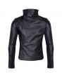 mens slim leather jacket    2017
