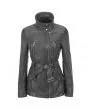 Womens Leather Trench Coat