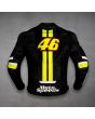 VR46 Valentino Rossi Leather Jacket back view