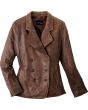 womens leather peacoat