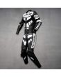Yamaha R Racing Leather Suit Gun Metal left view