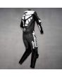 Yamaha R Racing Leather Suit Gun Metal right back view