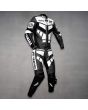 Yamaha R Racing Leather Suit Gun Metal right view