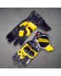 Yellow Motorcycle Gloves Francesco 2023 open view