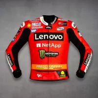 Francesco Bagnaia Motor Rider Jacket Ducati MotoGP 2023 front view