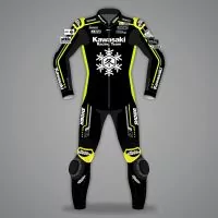 Alex Lowes Kawasaki Leathers 1 Piece Winter Test 2023 SBK front view